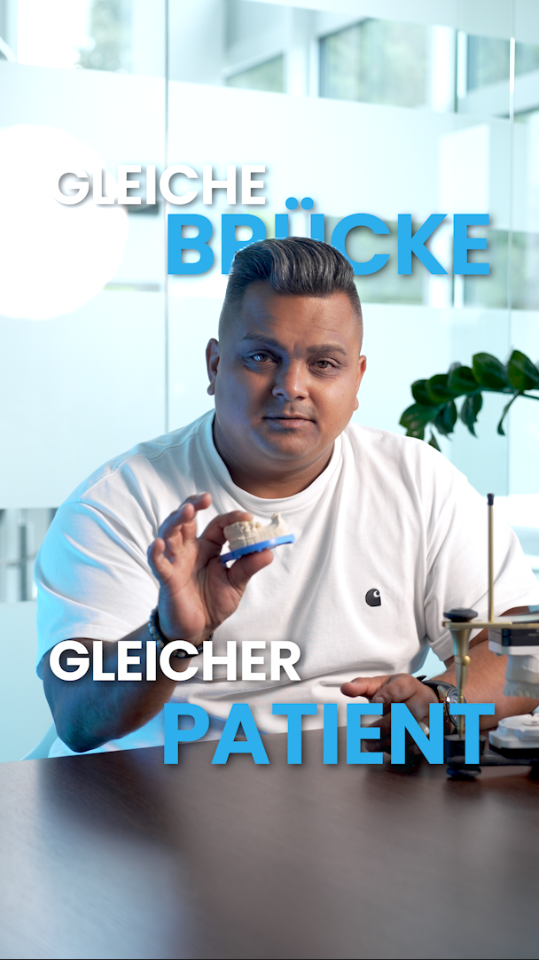 Gleiche Brücke, gleicher Patient — zwei Preise
